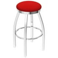 thumbnail image 1 of 802 Misha Swivel Counter Stool, Chrome & Canter Red, 1 of 1