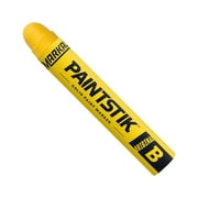 80221 B Paintstik Solid Paint Ambient Surface Marker, Yellow, 11/16" X 4-3/4" (Pack Of 12)