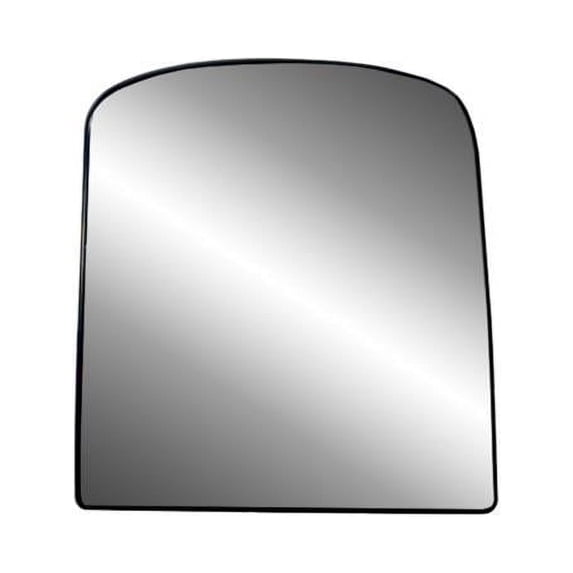 80249 - Fit System Passenger Side Non-heated Mirror Glass w/ backing plate, Chevrolet Avalanche 03-13, GMC Sierra, Silverado 03-18, Suburban, Yukon, Tahoe 03-14, towing mirror top lens