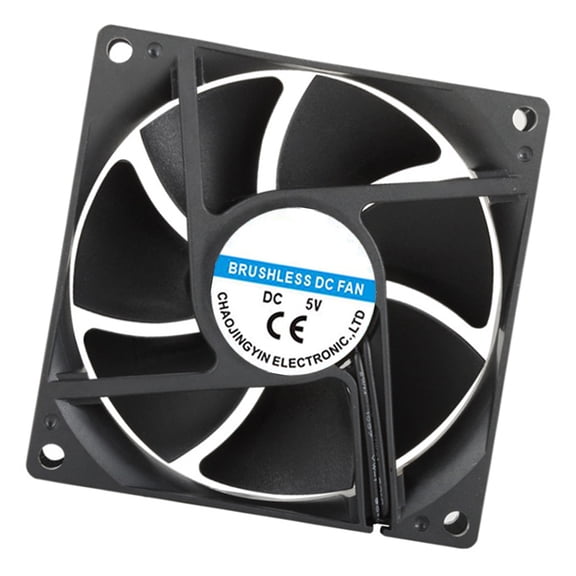8025 Cooling Fan Quiet Operations High Airflows ABS Housing for Printers CPU Servers DVRs Networking Storage Devices