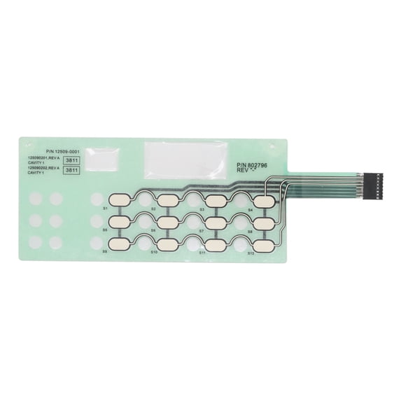 802796 Membrane Touch Pad Control Panel for Alliance Washer | Replaces 82129 802796 922370