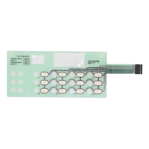 802796 Membrane Touch Pad Control Panel for Alliance Washer | Replaces 82129 802796 922370