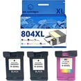 thumbnail image 1 of 804 804XL Ink Cartridges Compatible for HP 6220 6222 7120 Inkjet Printers, Leak-Proof Design Crisp Printing, 1 of 7