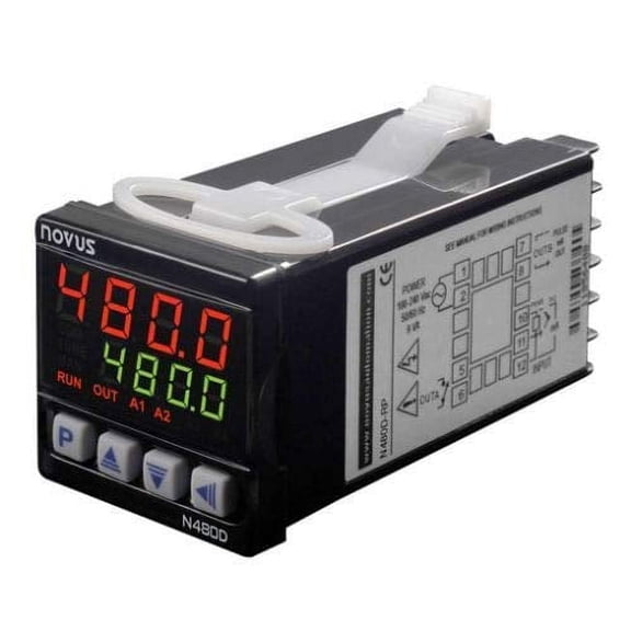 80480D2080 NOVUSN480D-RP USB Temp. controller, 1 relay + pulse out, 1/16 DIN