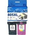 thumbnail image 1 of 805 805XL Ink Cartridges Compatible for HP 2720 2722 2723 2330 1212 1210 2332 2729 Inkjet Printers, Leak-Proof Design Crisp Printing, 1 of 7