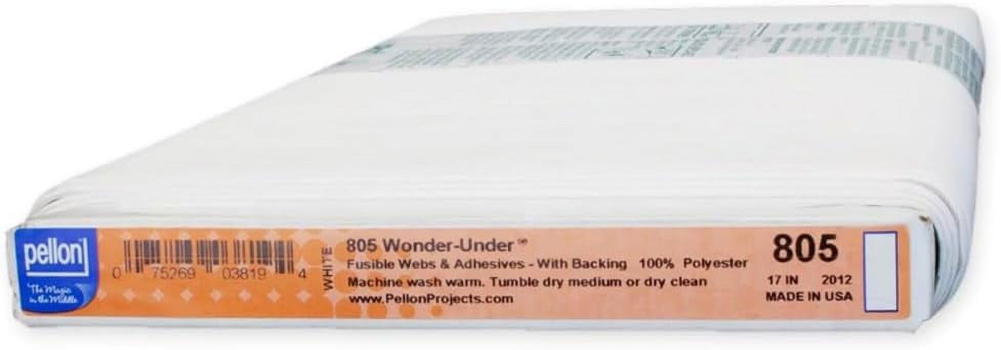 805 Wonder Under, Fusible  Fabric, Clear 17" By The Bolt