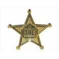 thumbnail image 1 of 80573 Badge Usher Pin Back 2 In. Gold Star Metal, 1 of 1