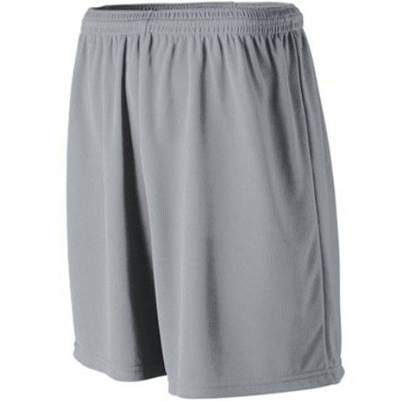 805A Wicking Mesh Athletic Short, Silver - 2X