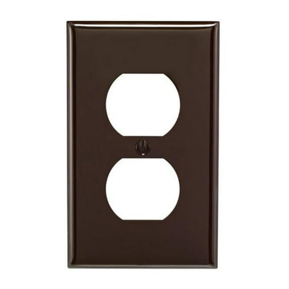 80703-000 1 Gang Brown Receptacle Wall Plate