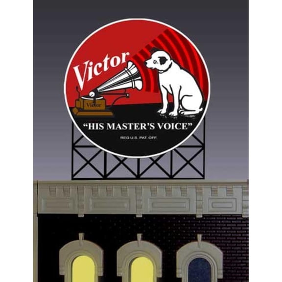 8071 Large Model RCA Victor Animated &Lighted Billboard by Miller Signs