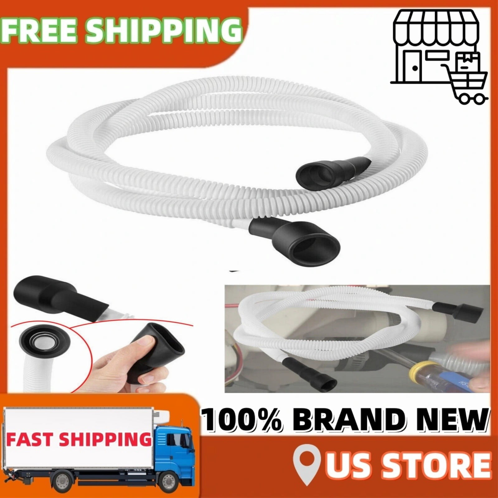 807117001 Dishwasher Drain Hose for Frigidaire White Westinghouse Kelvinator✅