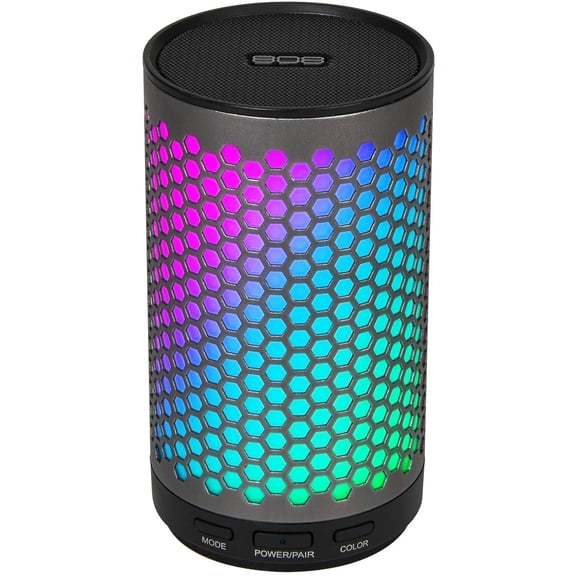 808 CANZ GLO Bluetooth Wireless Speaker, Gunmetal