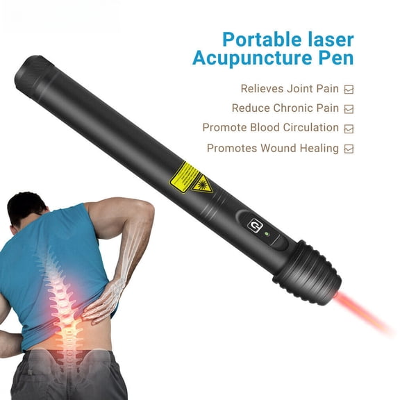 808nm Red Light Acu Pen Handheld Infrared Tool for Daily Tension Relief (100mW)