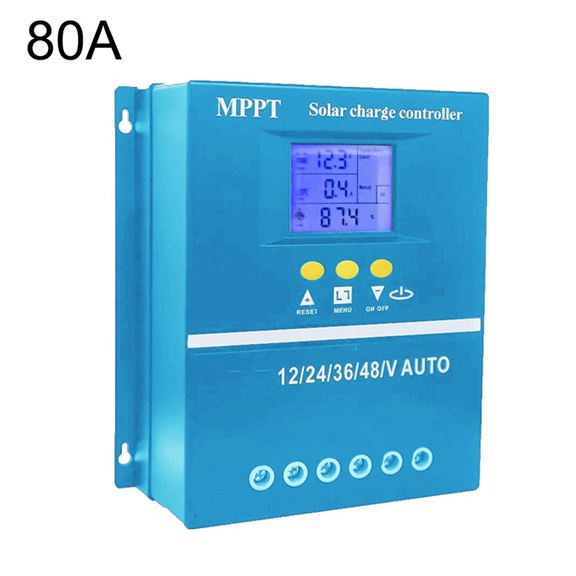 80A MPPT Solar Charge Controller 12V 24V 36V 48V Battery System Auto,PV Solar Panel Regulator