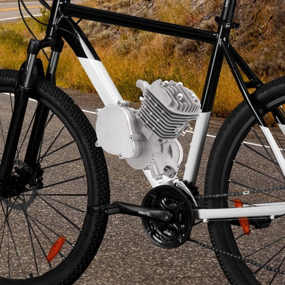 80CC 2-Stroke 1.65HP Gas Bicycle Engine, 1.85Kw Motor with CDI Ignition, Fit 26-28 Inch V-Frame Bike Conversion
