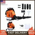 thumbnail image 1 of 80CC Backpack Gas Powered Leaf Blower 900 CFM 4.8 HP 2-Cycle Grass Lawn Blower Air Cooling, Low Vibration and Ergonomic Design for Outdoor Gard Yard Cleaning and Snow Removal, 1 of 9