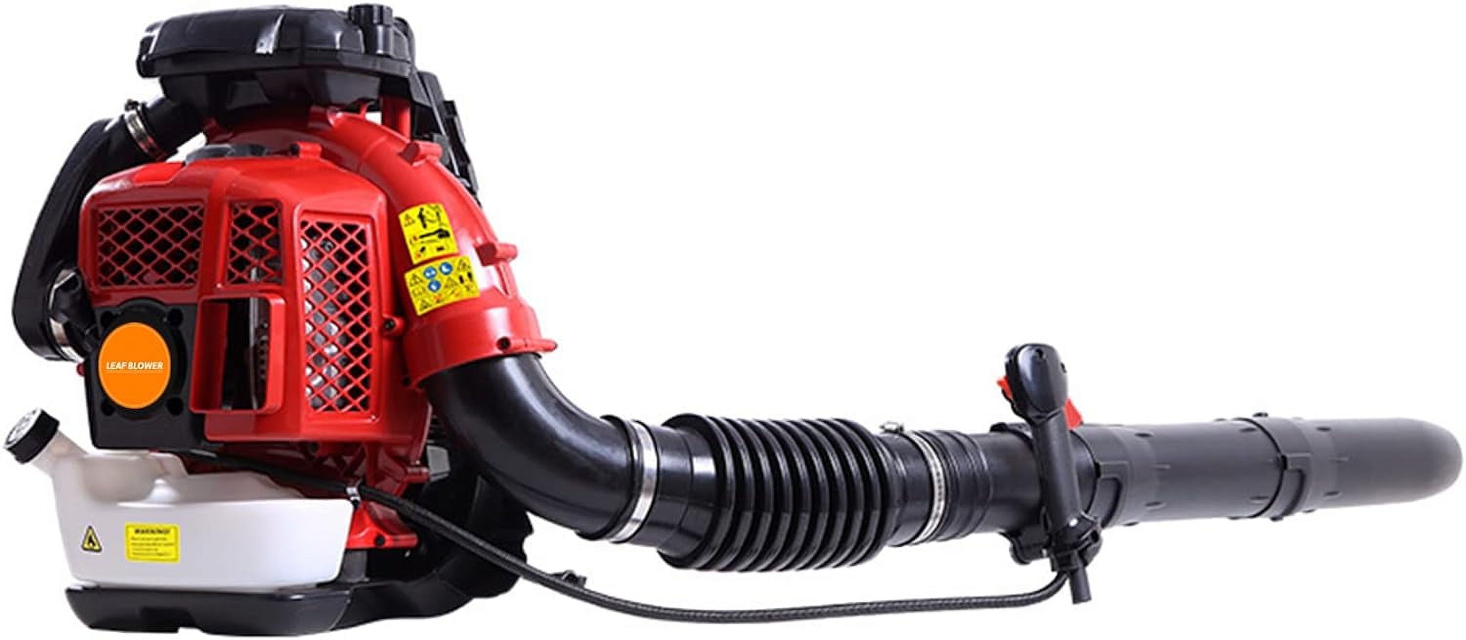 80CC Backpack Leaf Blower Gas Powered 900CFM, 92.2m/s Wind Speed Professional Lawn Care Blower with 2.3L Fuel Tank for Yard Cleaning & Debris Removal.
