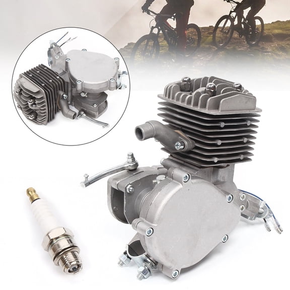 80CC Bicycle Engine Motor, 2-Stroke Bicycle Engine Single Cylinder for Bicycles, Bike Bicycle Engine Motorized Petrol Gas Motor for Bicycles, Pocket Cars, Mini Off-Road Vehicles Atvs