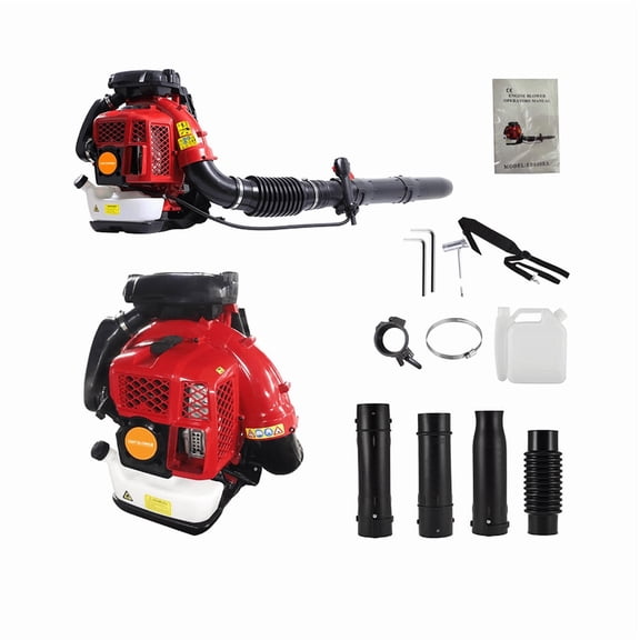 80CC Gas Backpack Leaf Blower – 4.8HP 2 Stroke Gas Leaf Blower, 900CFM High-Velocity, 206MPH High Airflow, Powerful Clearing Performance and Ergonomic Harness System