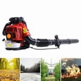thumbnail image 1 of 80CC Gas Powered Backpack Leaf Blower 900CFM , Powerful 206MPH 2-Stroke Petrol Powered Leaf blowers for Lawn/Garden Care Yard Snow/Grass Blowing Dust Debris, 1 of 8