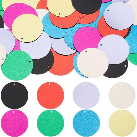 80G 8 Colors Flat Loose Sequins Round Sequin Paillettes Bulk Assorted Plastic PVC Colorful Iridescent Applique Art Glitters Hole Sequins for Sewing Craft DIY Embroidery Ornaments Accessories