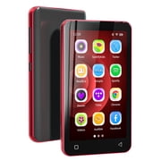 80GB MP3 Player with Bluetooth, S2 WiFi MP3 Player with Spotify, Spotify Kids, Audible, 4 Android Audio Music Player Black_Red