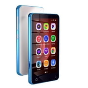 80GB MP3 Player with Bluetooth, S2 WiFi MP3 Player with Spotify, Spotify Kids, Pandora, Amazon Music, Audible, 4" Android Audio Music Player (Blue_White)
