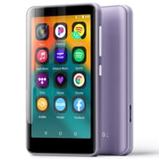 80GB MP3 Player with Bluetooth, S2 WiFi MP3 Player with Spotify, Spotify Kids, Audible, 4 Android Audio Music Player Purple+Purple