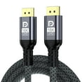 thumbnail image 1 of 80Gbps Displayport Cable 2.1 16K@60Hz, 8K@120Hz, 4K@240Hz, DP 2.1 Cable 16K Braided Cord, Compatible with HDR10 DSC 1.2a, G-Sync FreeSync Gaming PC, Gaming Monitor 5090, AMD 7900XTX, 1 of 8