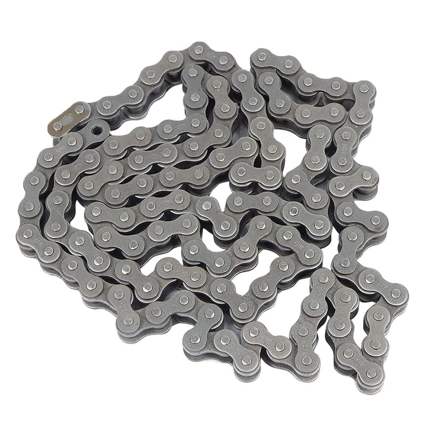 80H Heavy Duty Roller Chain 10 Feet with 1 Connecting Links, 120 Links