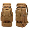 thumbnail image 1 of 80L Backpack Waterproof Fishing Shoulder Bag Miltifunction Bag for Adult Outdoor Sports Climbing Camping Hiking Travel -Khaki, 1 of 12