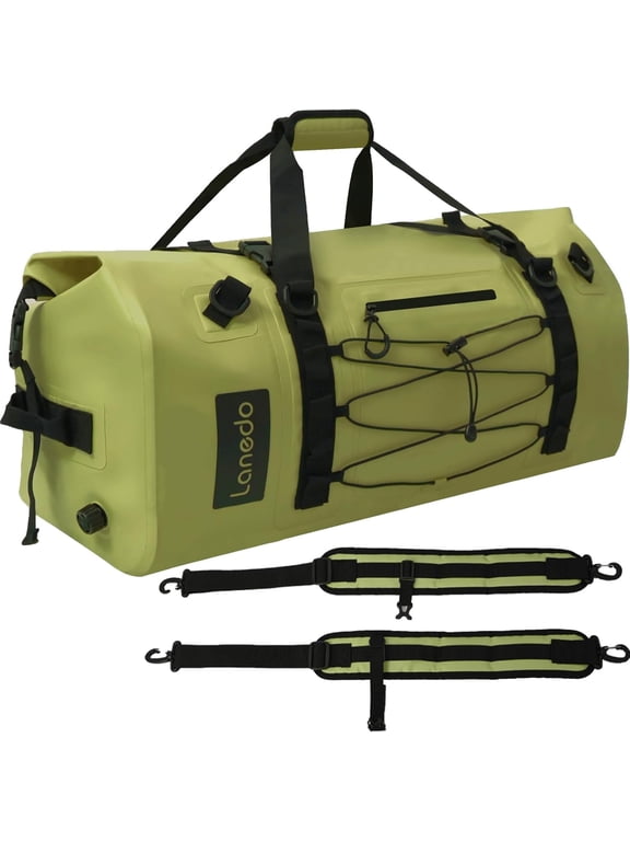 80L Dry Bag Large Waterproof Bag Roll-Top Heavy Duty Fishing Duffel Bag with Durable Straps & Handles for Kayaking Paddle boarding Boating Rafting Fishing