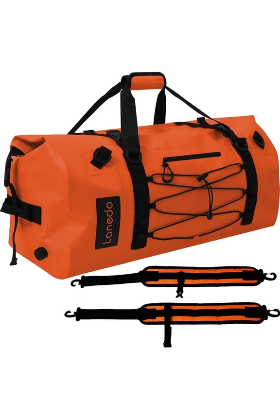 80L Dry Bag Large Waterproof Bag Roll-Top Heavy Duty Fishing Duffel Bag with Durable Straps & Handles for Kayaking Paddle boarding Boating Rafting Fishing