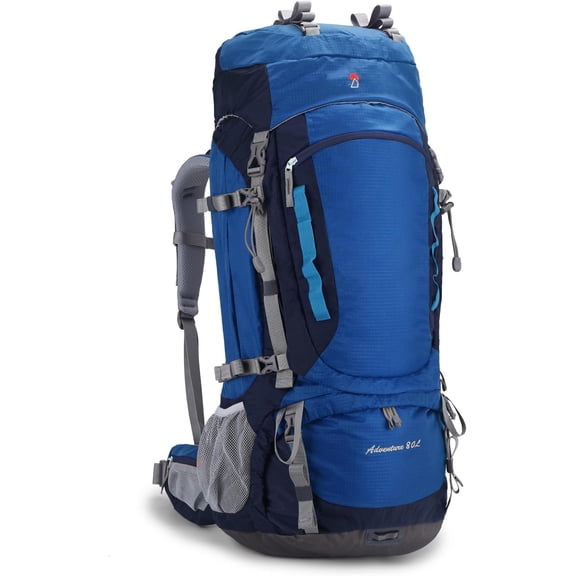 80L Internal Frame Backpack for Man & Women Backpacking Hiking Backpack with Rain Cover