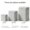 thumbnail image 1 of 80L Moving Storage Bag with Reinforced Carrying Handles,Thickened Double Zipper Collapsibles Reusable 16.93*16.93*16.93in, 1 of 9