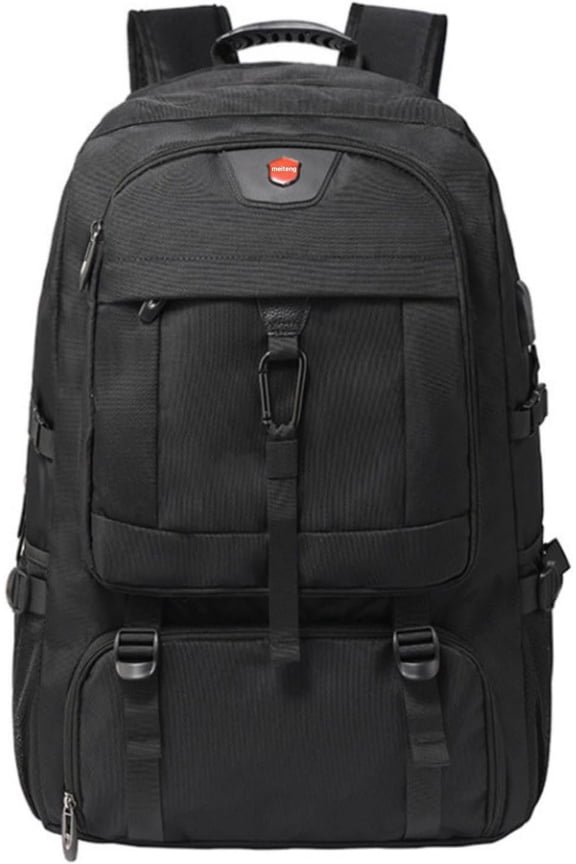 80L Travel Backpack, 18 Inch Laptop Backpack for Men Women, Anti- TSA Friendly Flight Approved with USB Interface & Shoe Compartment, Black