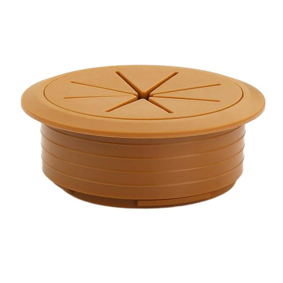 80MM Desk Cord Grommet Wire Hole Cover Line Outlet Port Threading Box Cover Cable Passing Box Office Table Cable Organizer