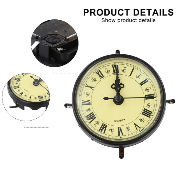 80MM Quartz Clock Inserts Movement Replacement DIY Parts Roman Numbers