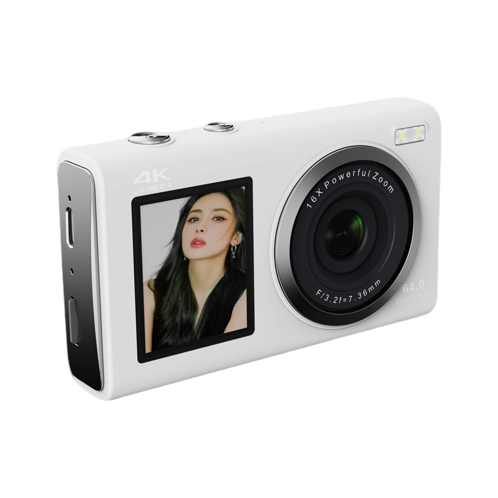 80MP High Resolution 4K Digital Camera Double LCD Screens Easy ...