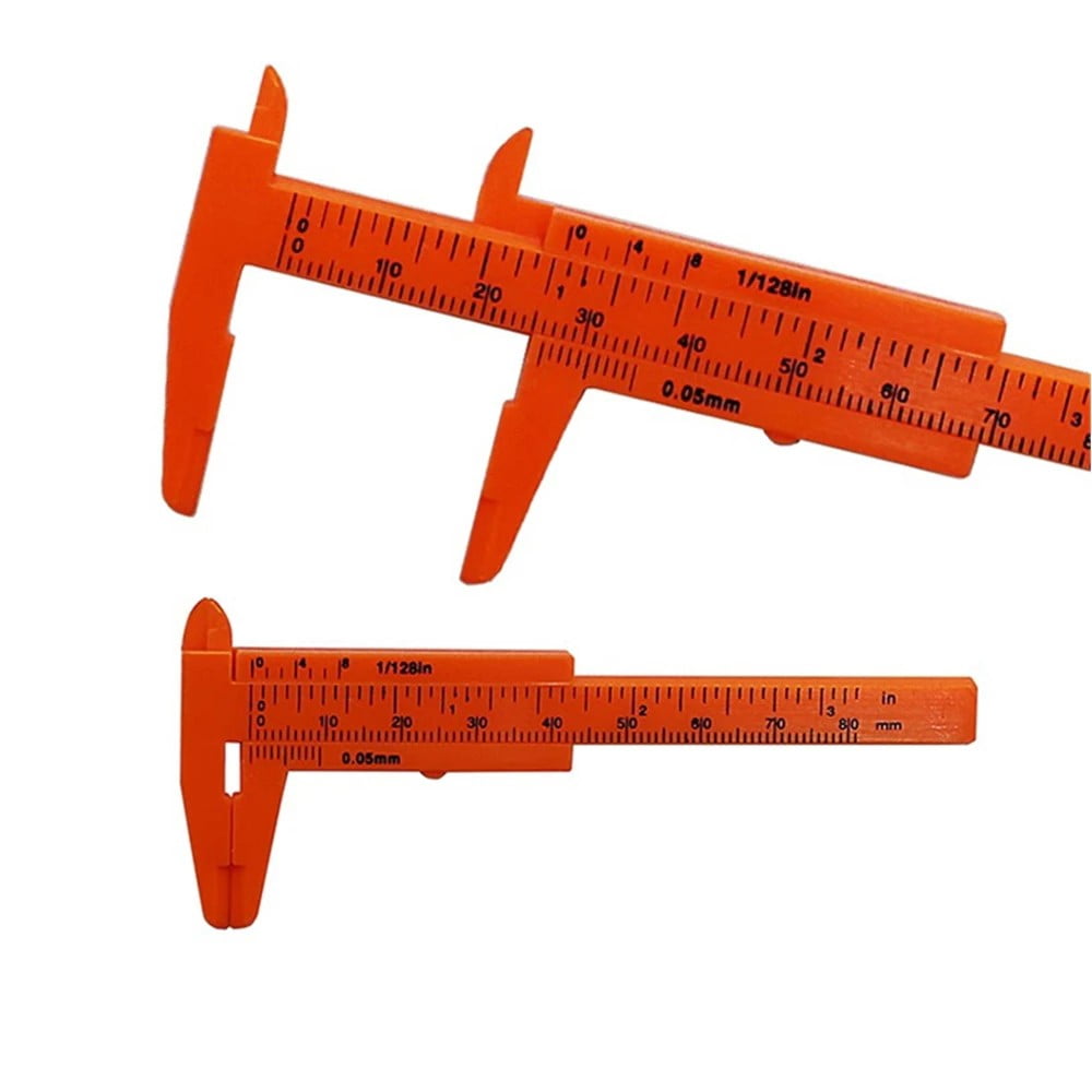 80Mm Mini Plastic Sliding Vernier Caliper Gauge Measure Tool Ruler ...