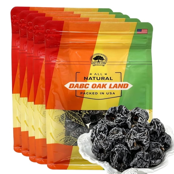 80OZ Seedless Plums Snack Ebony Plum Sweet Tangy Dried Plums with Soft Chewy