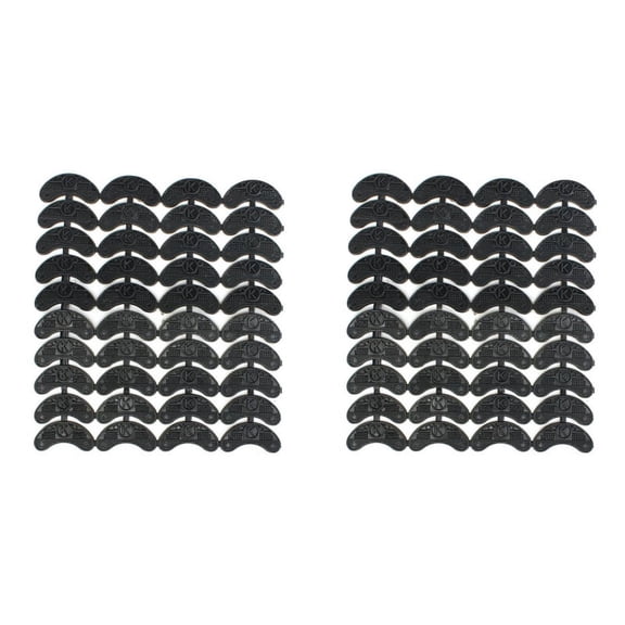 80PCS 40-Pair Rubber Heel Savers Toe Plates Taps DIY Shoe Repair Pads Size:56 x 24 x 3.1MM