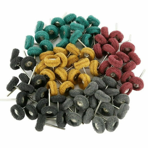 80PCS Abrasive Wheel Grinding Polishing Shank Craft Bits Accessories Kit For Dremel Rotary Tool