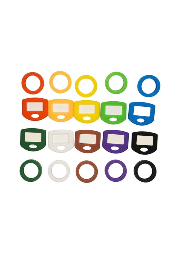 80PCS Colorful Silicone Key Covers Set Key Sleeves Silicone Key Caps for Easy Key Identification and Organization