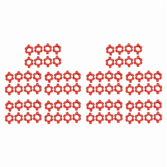 80PCS Dumbbell Nut,Dumbbell Rod Nut, Collars for Barbells Bars Training Sports Accessories