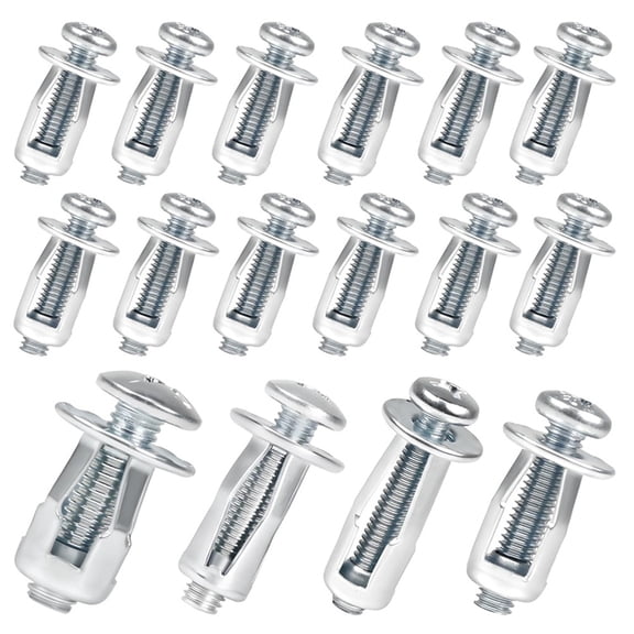 80PCS Expansion Screw Petal Nuts Assortment, -20, -25, M5-25, M6-25 Jack Nut Kit,for License Plate Installation,Wall