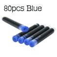 thumbnail image 1 of 80PCS Fountain Pen Ink Cartridges – Black & Blue Ink Refills, Squeeze-Type Converter Compatible, Smooth, Leak-Proof & Long-Lasting Writing, Portable Pen Refill for Office, & Home Use, Blue, 1 of 5