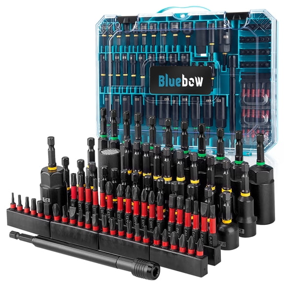 80PCS Magnetic Impact Nut Driver Set Metric SAE Socket Set with Storage Case
