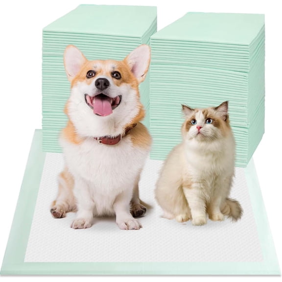 80PCS Pet Training and Puppy Pads - 24"x24" Disposable Waterproof Puppy Pee Pads - Maximum Absorption and Protection