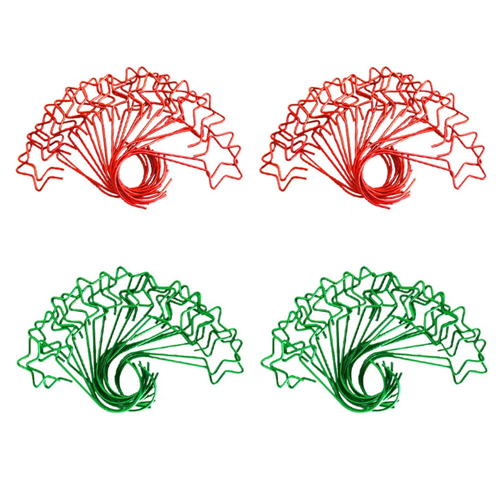 80PCS Star Shaped Ornament Hooks for Hanging Christmas Tree Decorations